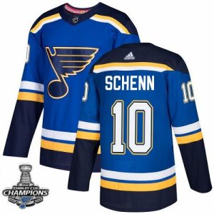 St. Louis Blues Trikot Brayden Schenn Blau 2019 Stanley Cup Champions